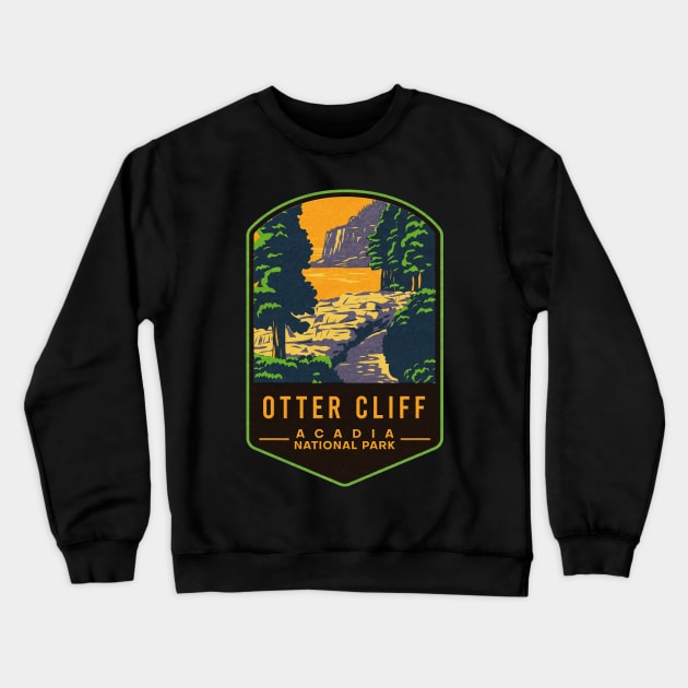 Otter Cliff Acadia National Park Crewneck Sweatshirt by JordanHolmes